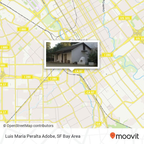 Luis Maria Peralta Adobe map