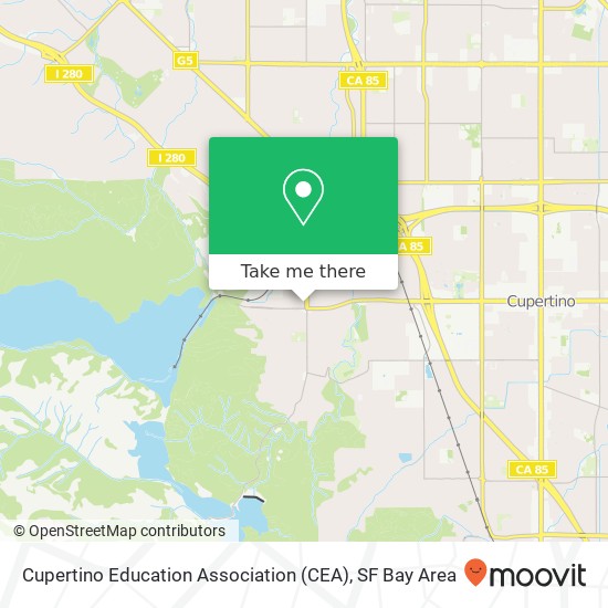 Mapa de Cupertino Education Association (CEA)