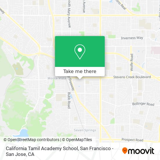 California Tamil Academy School map