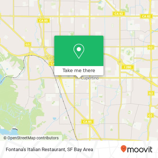 Mapa de Fontana's Italian Restaurant