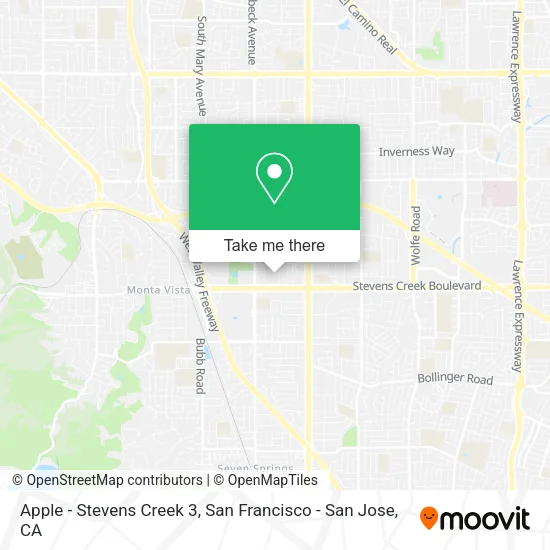 Mapa de Apple - Stevens Creek 3