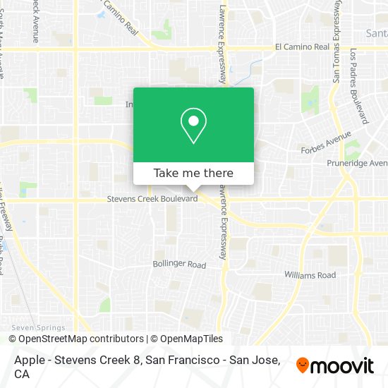 Mapa de Apple - Stevens Creek 8