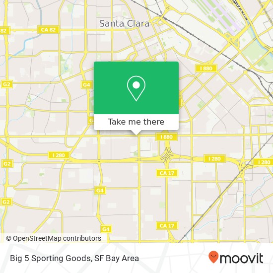 Big 5 Sporting Goods map