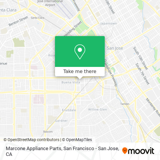 Marcone Appliance Parts map
