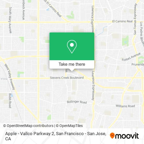 Mapa de Apple - Vallco Parkway 2