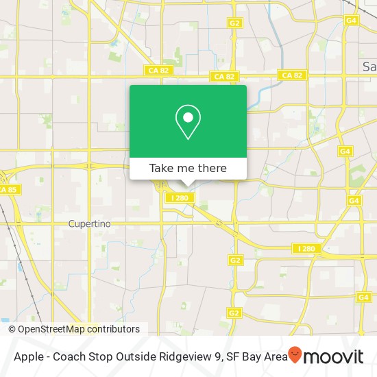 Mapa de Apple - Coach Stop Outside Ridgeview 9