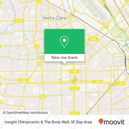 Insight Chiropractic & The Body Well map