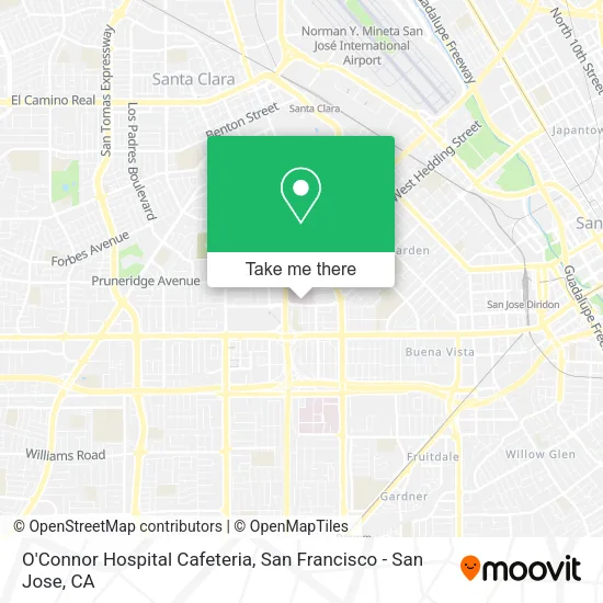 Mapa de O'Connor Hospital Cafeteria