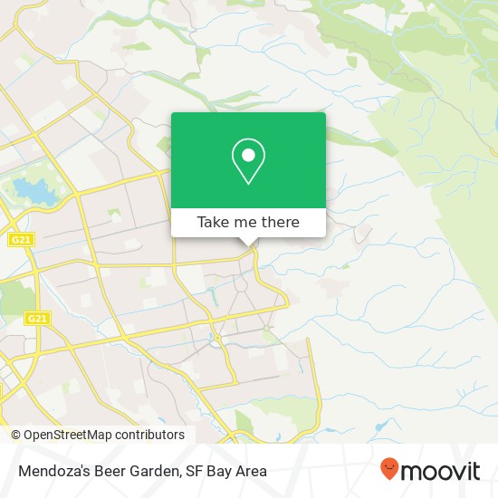 Mendoza's Beer Garden map