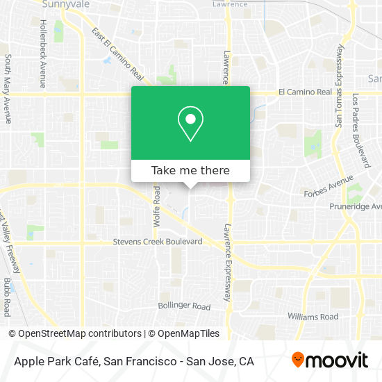 Apple Park Café map