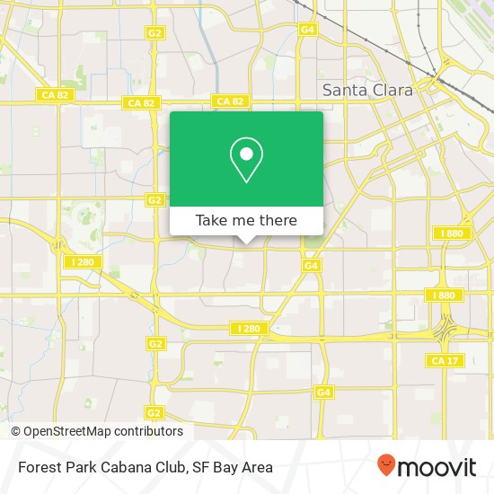 Mapa de Forest Park Cabana Club