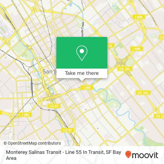 Monterey Salinas Transit - Line 55 In Transit map