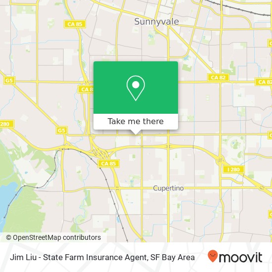 Jim Liu - State Farm Insurance Agent map