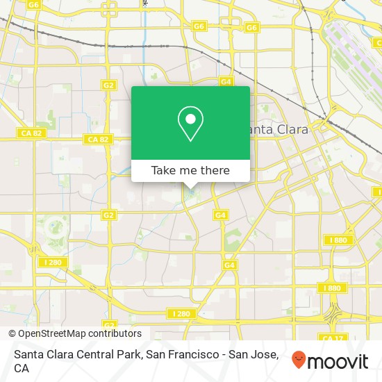 Mapa de Santa Clara Central Park