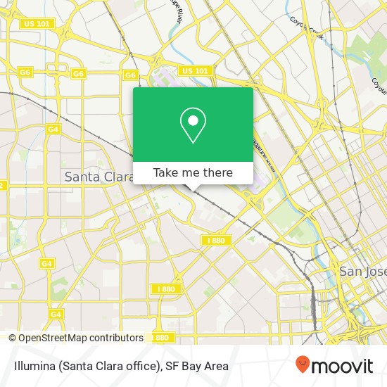 Illumina (Santa Clara office) map