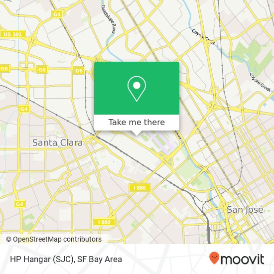 Mapa de HP Hangar (SJC)