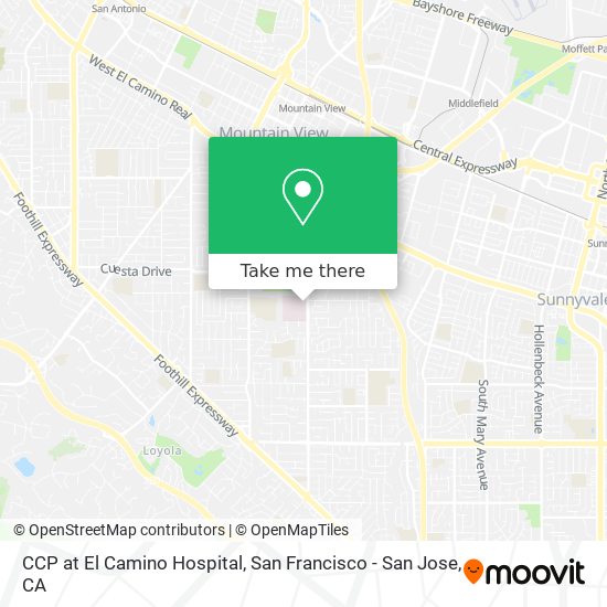 CCP at El Camino Hospital map