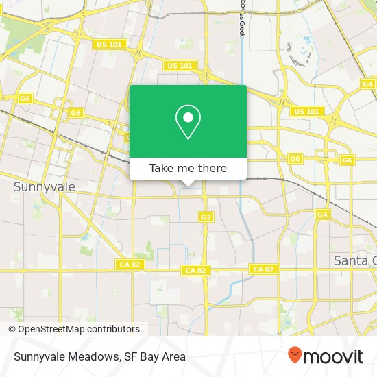 Mapa de Sunnyvale Meadows