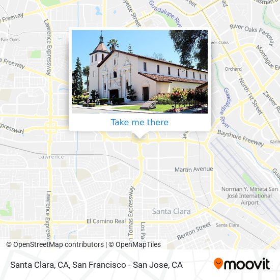 Mapa de Santa Clara, CA