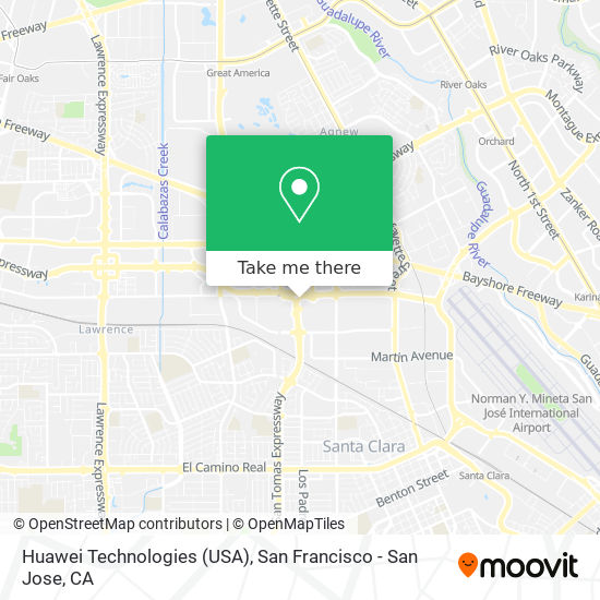 Mapa de Huawei Technologies (USA)