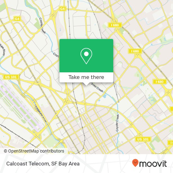 Calcoast Telecom map