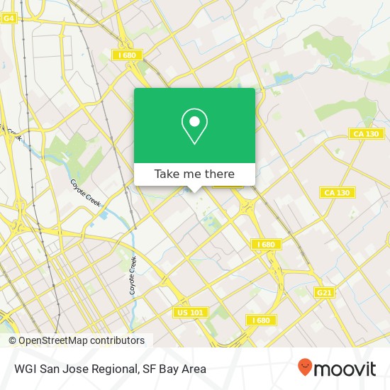 Mapa de WGI San Jose Regional