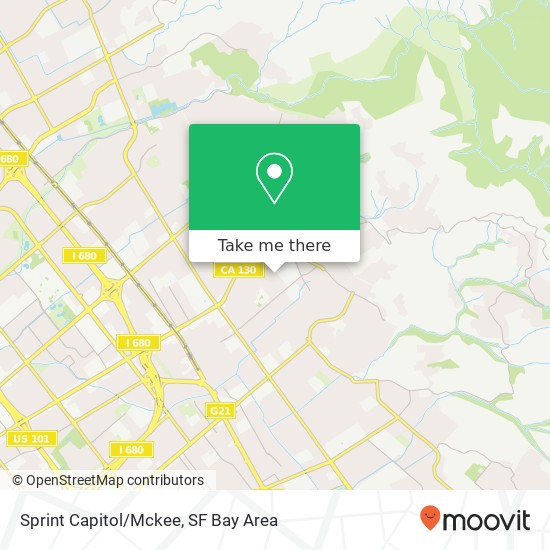Mapa de Sprint Capitol/Mckee