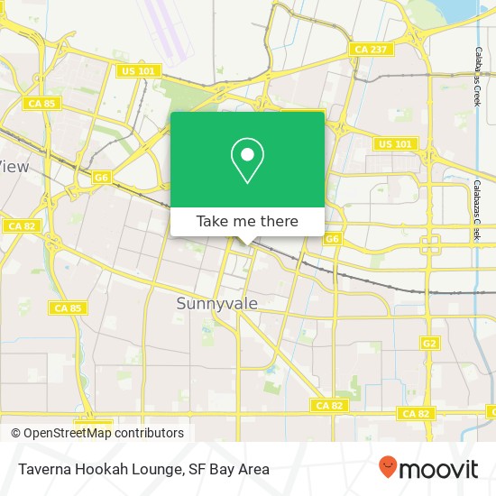Mapa de Taverna Hookah Lounge