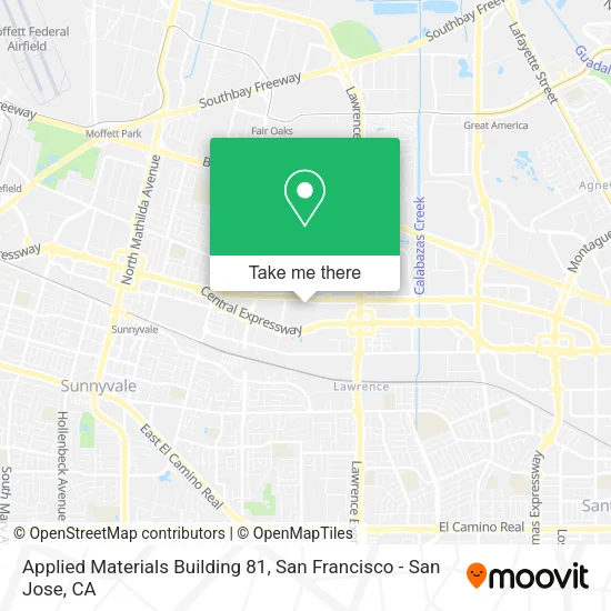 Mapa de Applied Materials Building 81