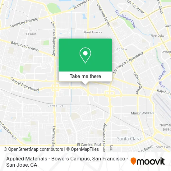 Applied Materials - Bowers Campus map