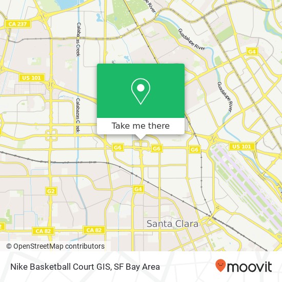 Nike Basketball Court GIS map