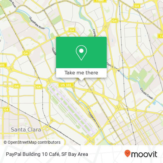 PayPal Building 10 Café map