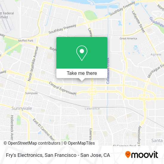 Fry's Electronics map