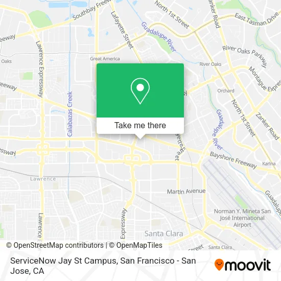 ServiceNow Jay St Campus map
