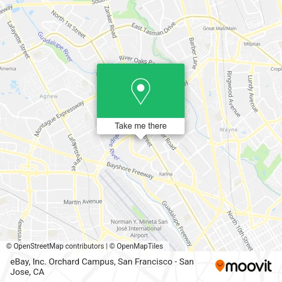 eBay, Inc. Orchard Campus map