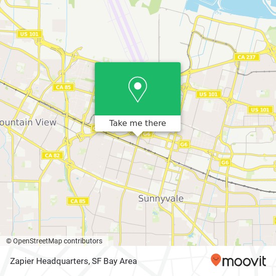 Zapier Headquarters map