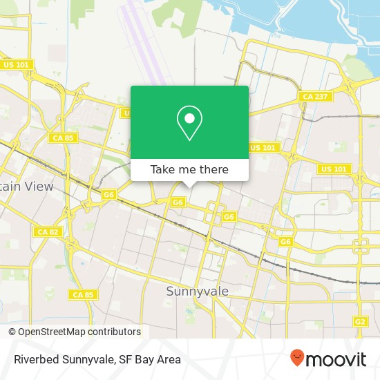 Mapa de Riverbed Sunnyvale