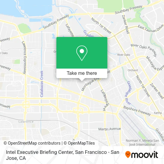 Intel Executive Briefing Center map