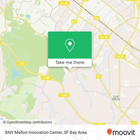 Mapa de BNY Mellon Innovation Center