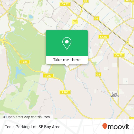 Mapa de Tesla Parking Lot