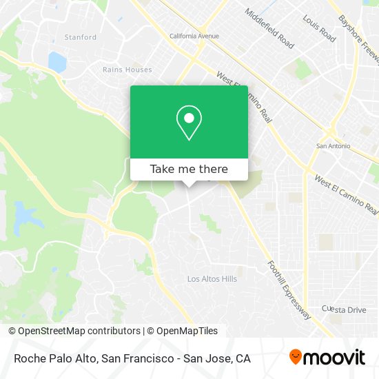 Roche Palo Alto map