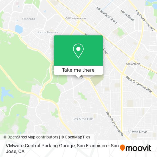 VMware Central Parking Garage map