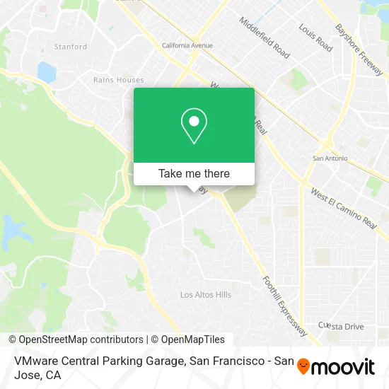 Mapa de VMware Central Parking Garage