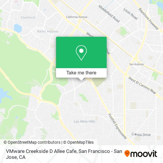 Mapa de VMware Creekside D Allee Cafe