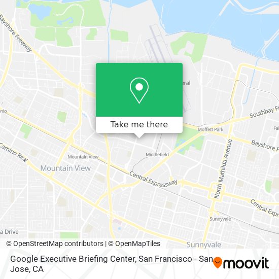 Google Executive Briefing Center map