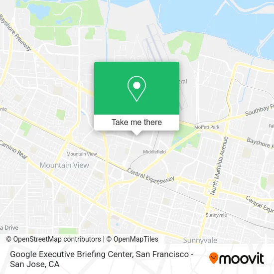 Google Executive Briefing Center map