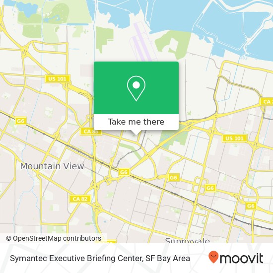 Mapa de Symantec Executive Briefing Center