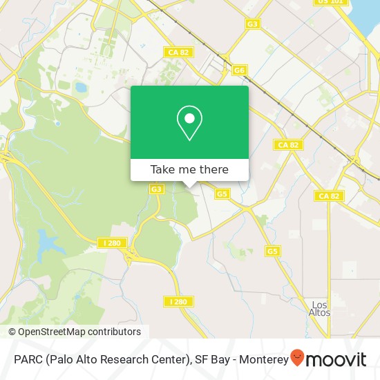 PARC (Palo Alto Research Center) map