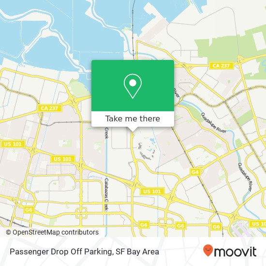 Passenger Drop Off Parking map