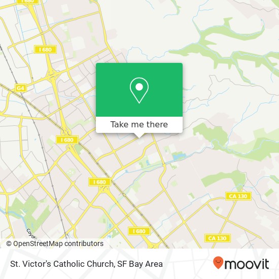 St. Victor's Catholic Church map